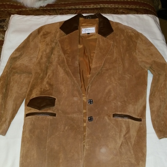 Brown Leather Coat - Picture 1 of 8